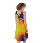 Psychedelic Acid Print Women's Sleeveless Dress