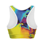 Psychedelic Acid Print Women's Sports Bra