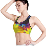 Psychedelic Acid Print Women's Sports Bra