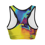 Psychedelic Acid Print Women's Sports Bra