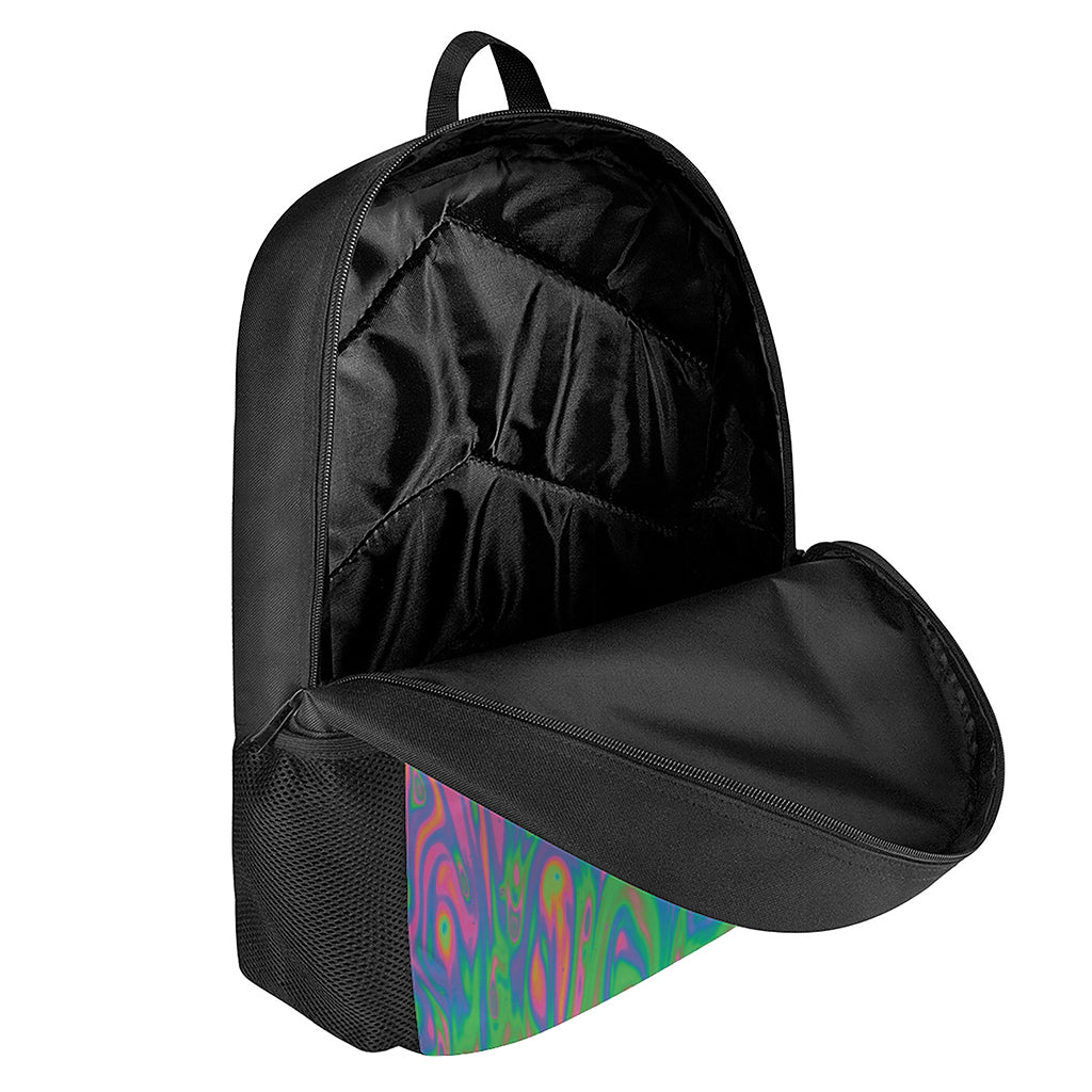 Psychedelic Bubble Print 17 Inch Backpack