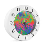 Psychedelic Bubble Print Alarm Clock