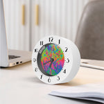 Psychedelic Bubble Print Alarm Clock