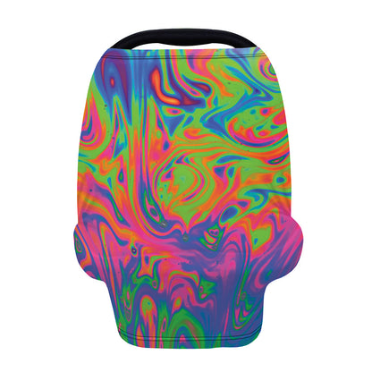 Psychedelic Bubble Print Baby Seat Cover