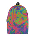 Psychedelic Bubble Print School Backpack