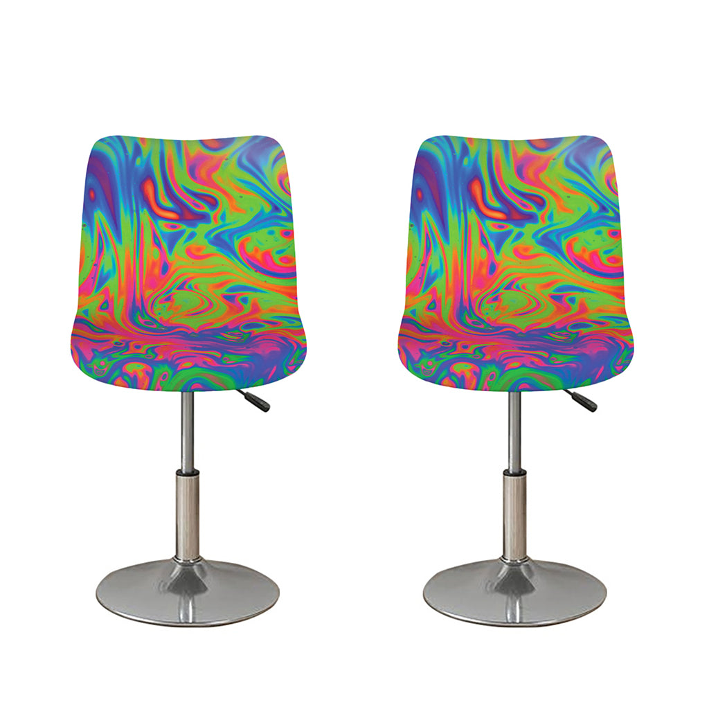 Psychedelic Bubble Print Bar Stool Covers