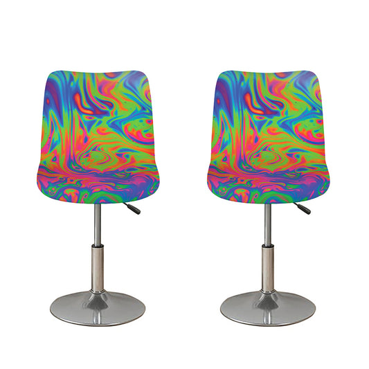 Psychedelic Bubble Print Bar Stool Covers