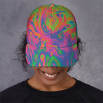 Psychedelic Bubble Print Baseball Cap