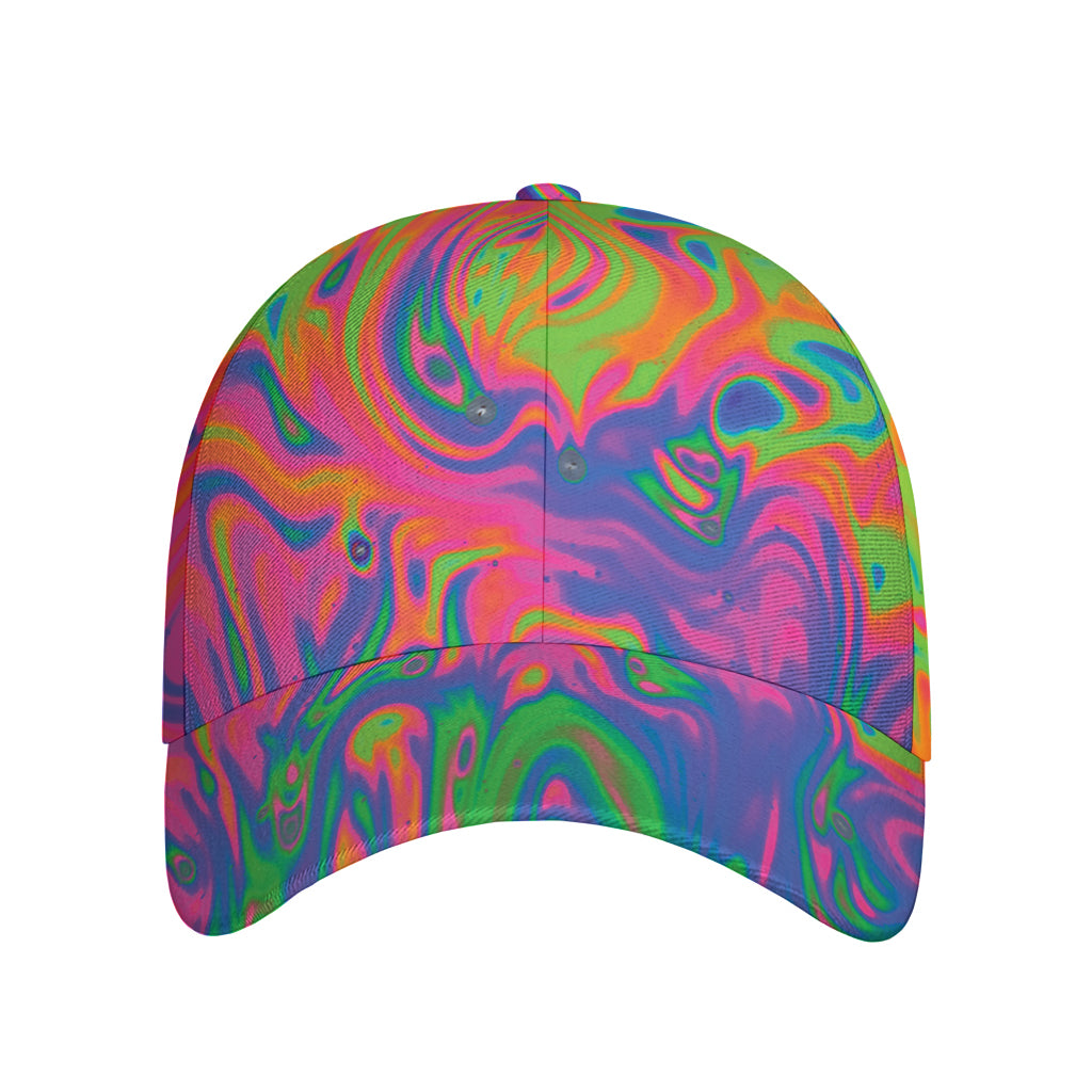 Psychedelic Bubble Print Baseball Cap