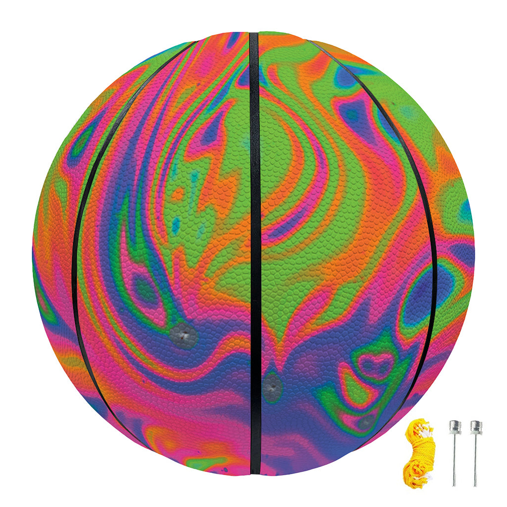 Psychedelic Bubble Print Basketball