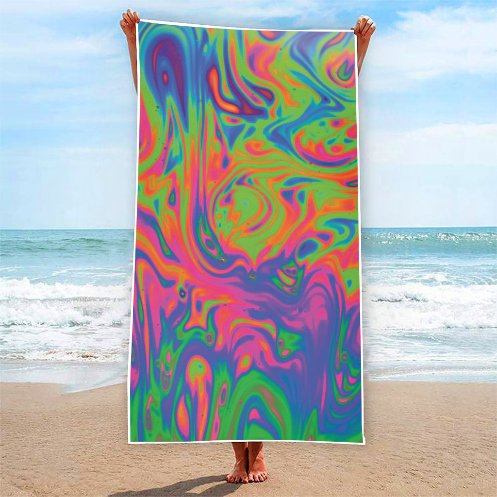 Psychedelic Bubble Print Beach Towel