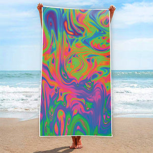 Psychedelic Bubble Print Beach Towel