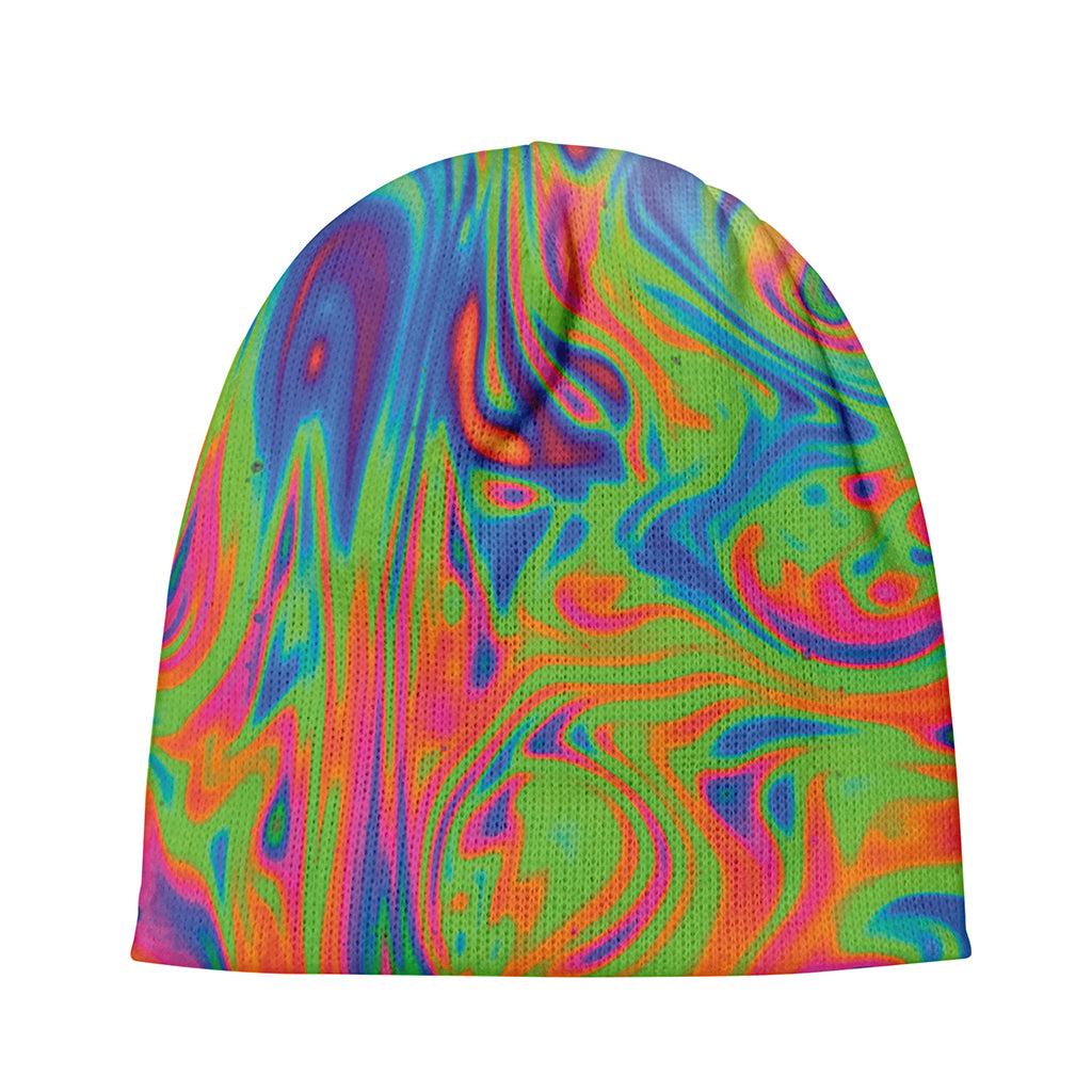 Psychedelic Bubble Print Beanie