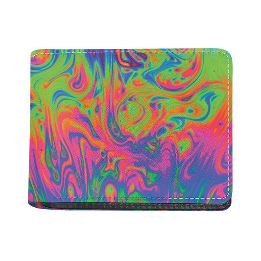 Psychedelic Bubble Print Bifold Wallet
