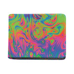 Psychedelic Bubble Print Bifold Wallet