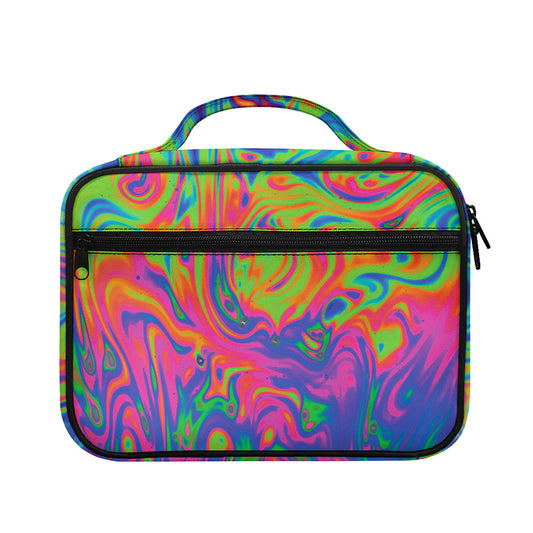 Psychedelic Bubble Print Briefcase Bible Bag