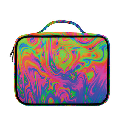 Psychedelic Bubble Print Briefcase Bible Bag