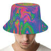 Psychedelic Bubble Print Bucket Hat