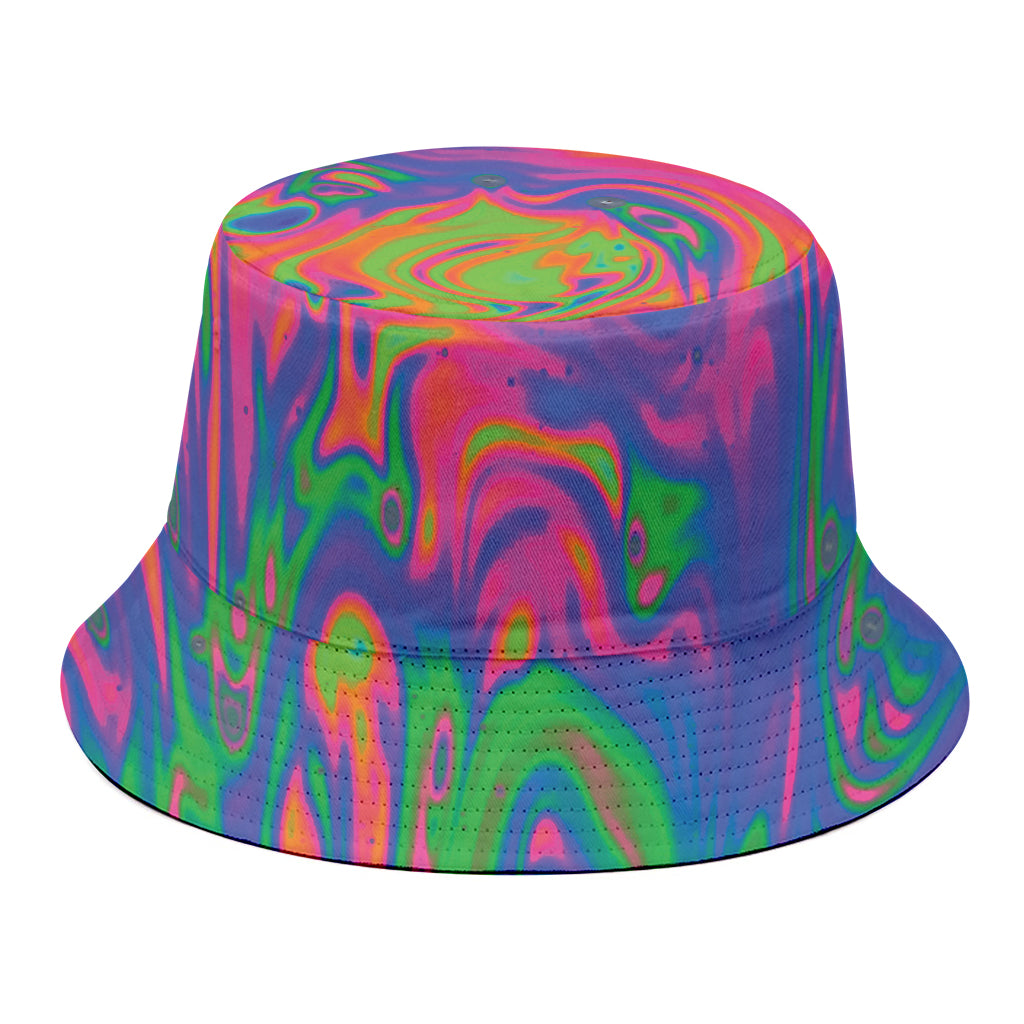 Psychedelic Bubble Print Bucket Hat