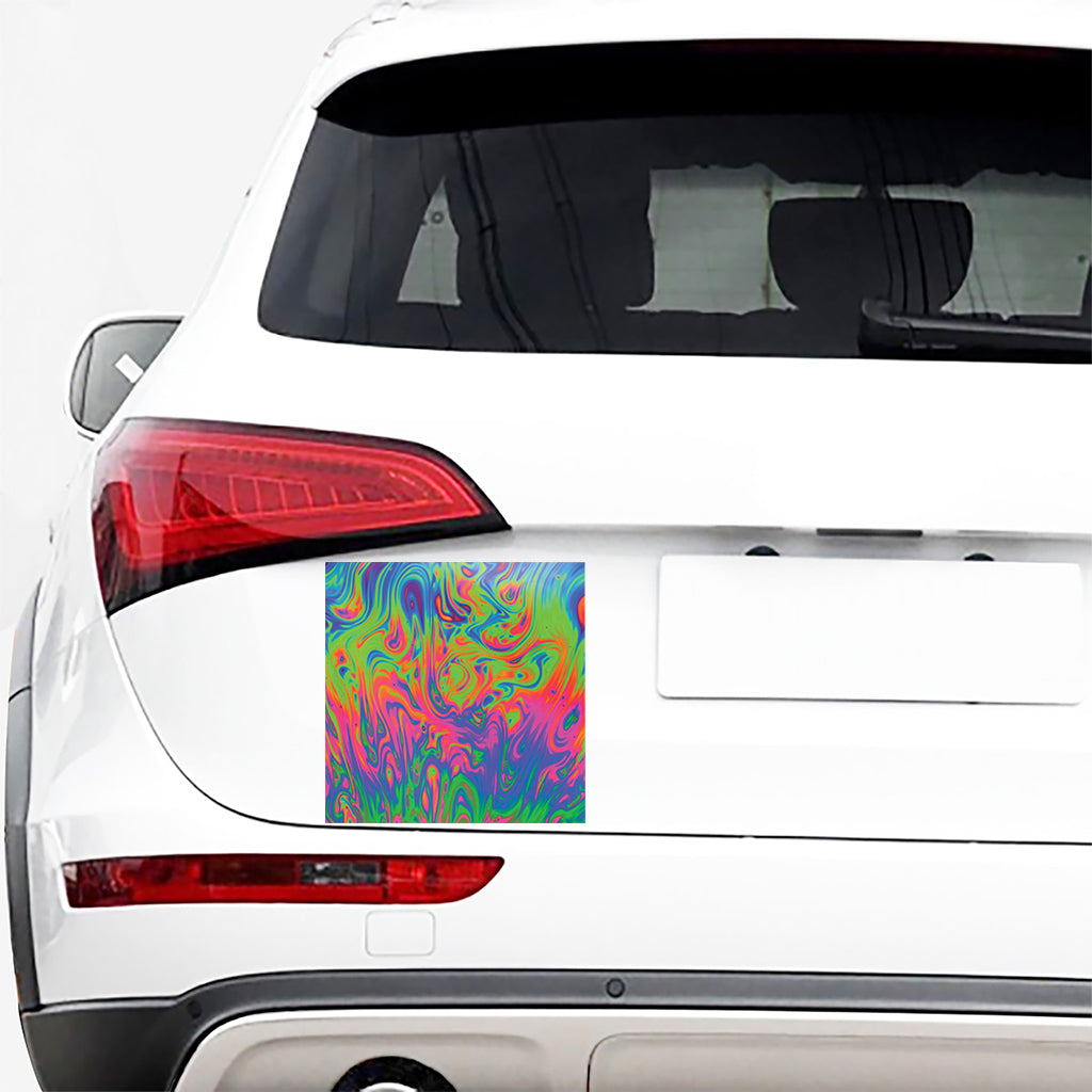 Psychedelic Bubble Print Car Sticker