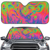 Psychedelic Bubble Print Car Windshield Sun Shade