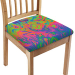 Psychedelic Bubble Print Chair Cushion Cover