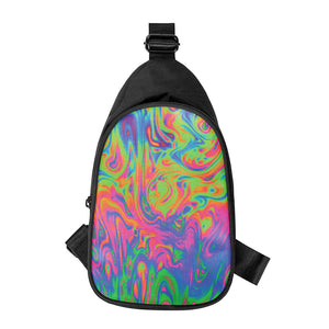 Psychedelic Bubble Print Chest Bag