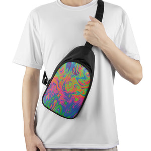 Psychedelic Bubble Print Chest Bag