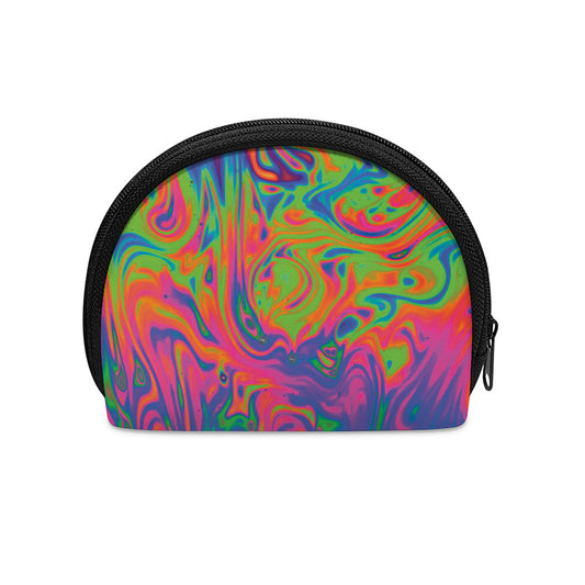 Psychedelic Bubble Print Coin Purse