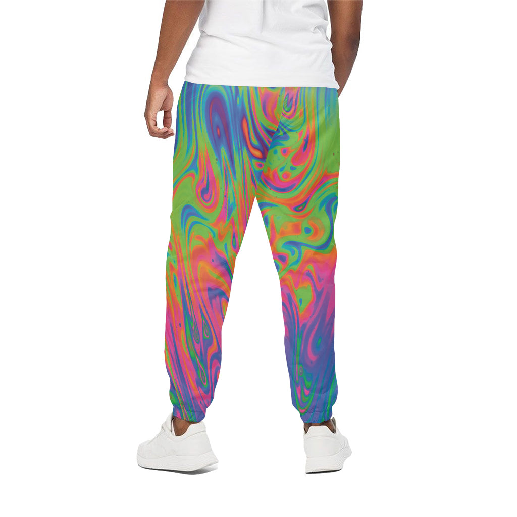 Psychedelic Bubble Print Cotton Pants