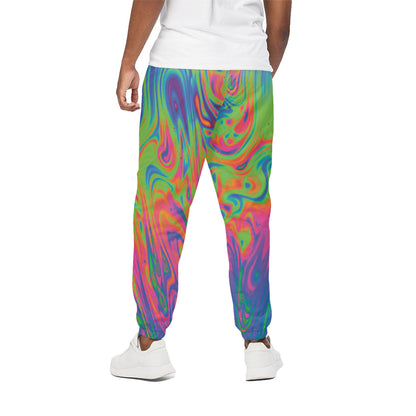 Psychedelic Bubble Print Cotton Pants