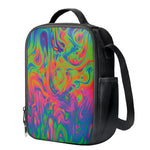 Psychedelic Bubble Print Crossbody Lunch Bag