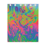 Psychedelic Bubble Print Curtain