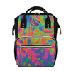 Psychedelic Bubble Print Diaper Bag