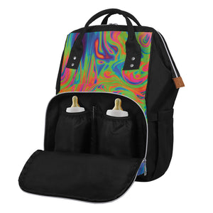 Psychedelic Bubble Print Diaper Bag