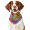 Psychedelic Bubble Print Dog Bandana