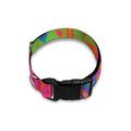 Psychedelic Bubble Print Dog Collar