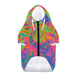 Psychedelic Bubble Print Dog Zip Up Hoodie
