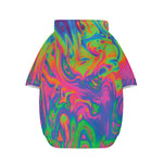 Psychedelic Bubble Print Dog Zip Up Hoodie