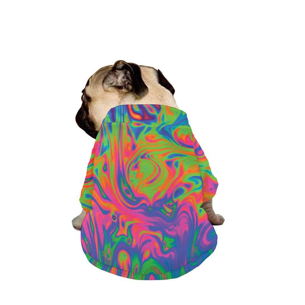 Psychedelic Bubble Print Dog Zip Up Jacket