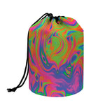 Psychedelic Bubble Print Drawstring Makeup Bag