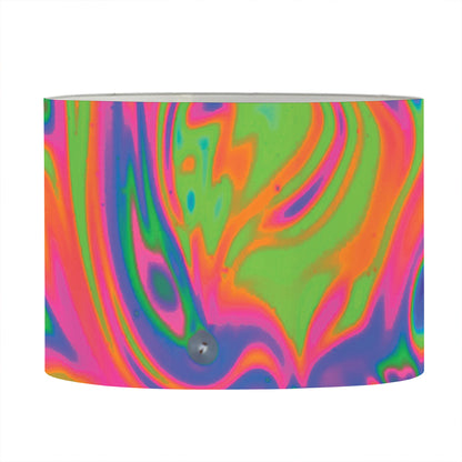 Psychedelic Bubble Print Drum Lamp Shade