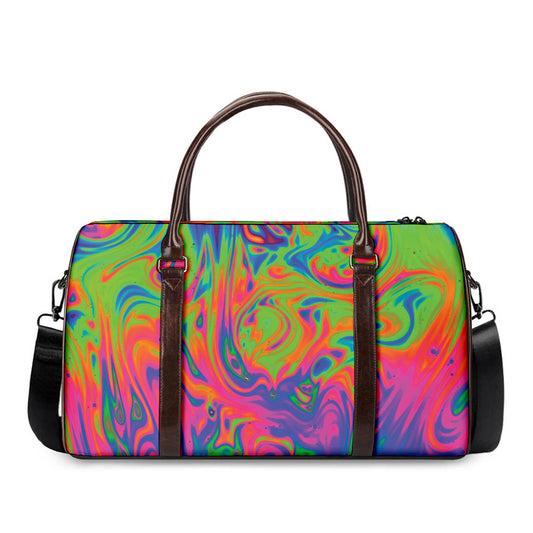 Psychedelic Bubble Print Duffle Bag
