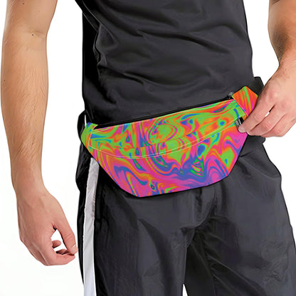 Psychedelic Bubble Print Fanny Pack