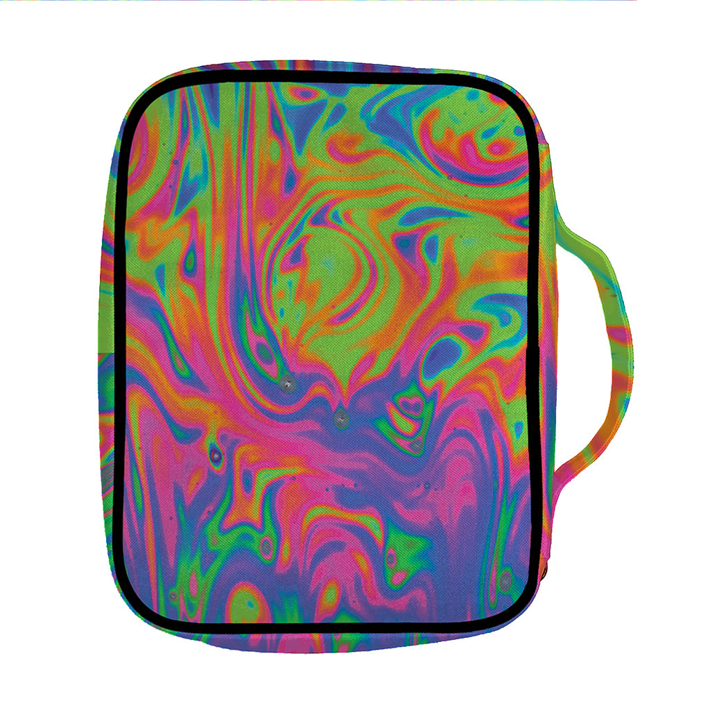 Psychedelic Bubble Print Front Pocket Bible Bag