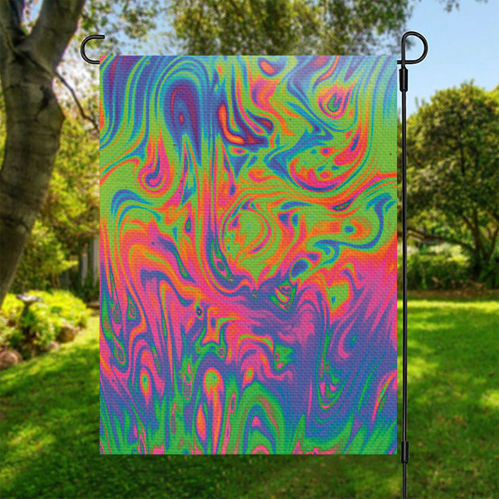 Psychedelic Bubble Print Garden Flag