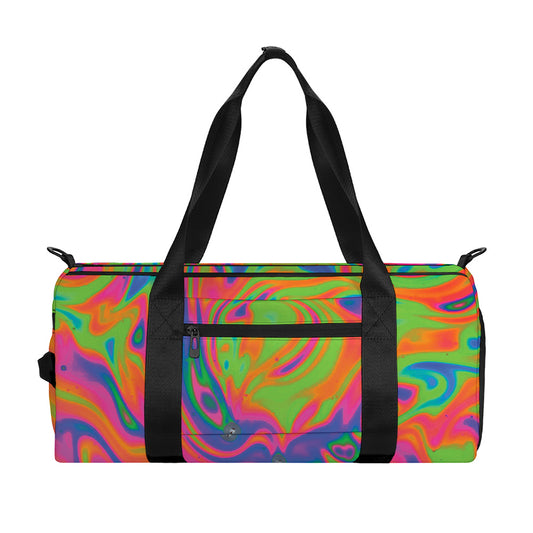 Psychedelic Bubble Print Gym Bag