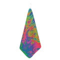 Psychedelic Bubble Print Hand Towel