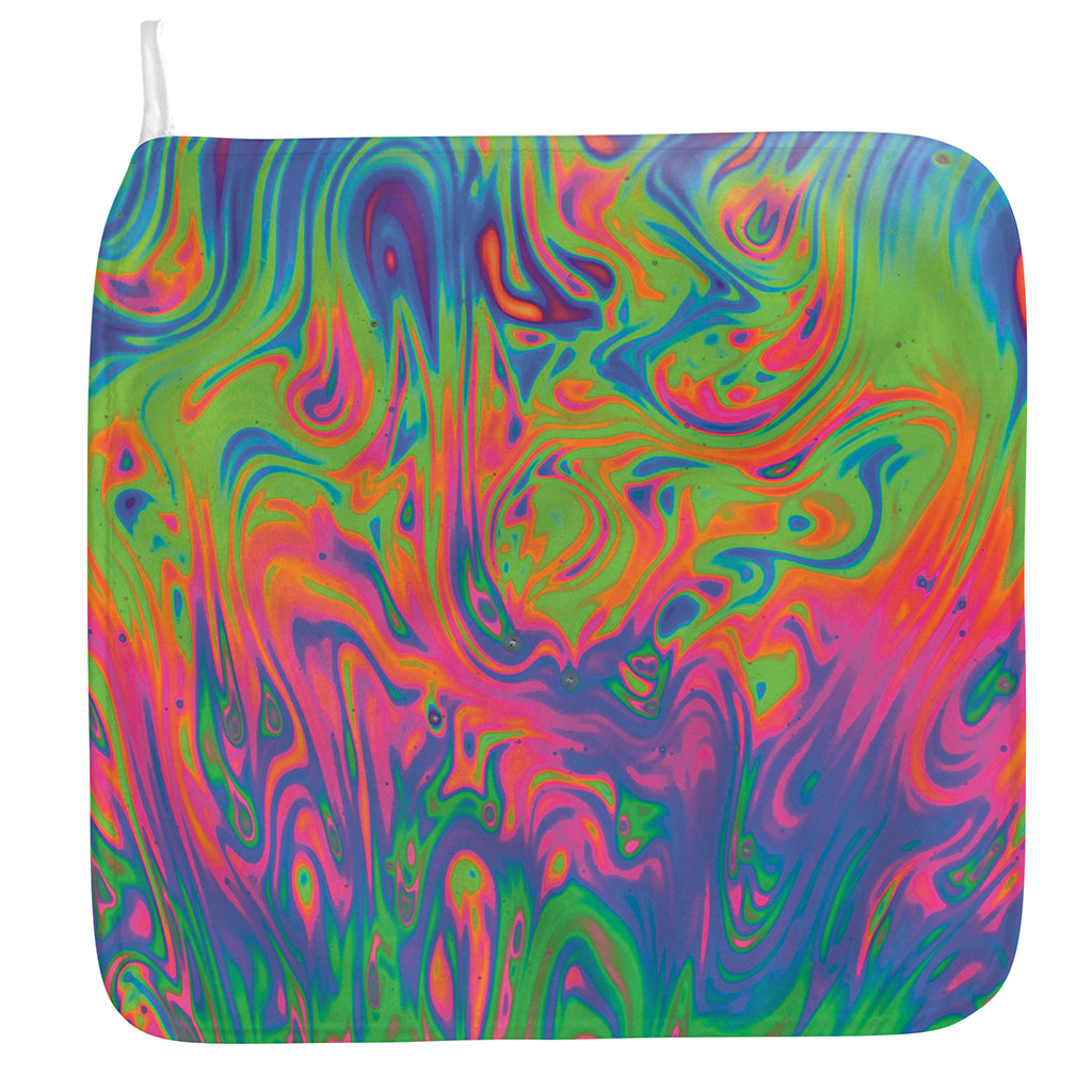 Psychedelic Bubble Print Hand Towel