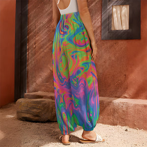 Psychedelic Bubble Print Harem Pants